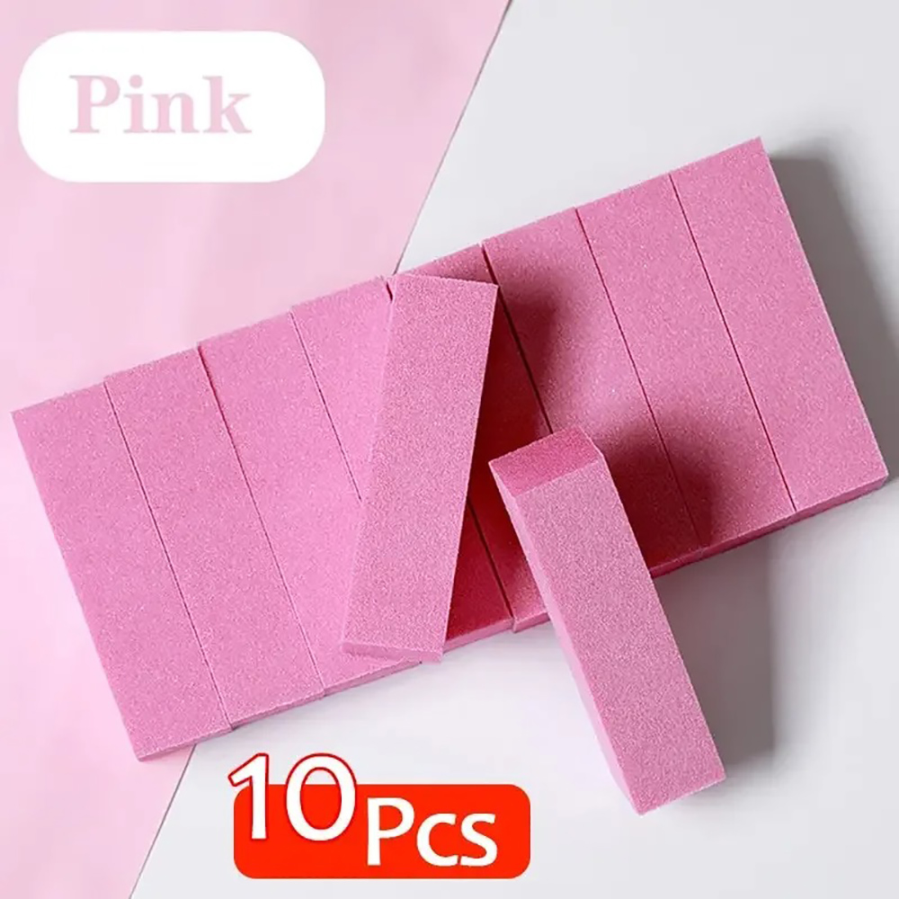 Nail File Titanium - Ensemble de 10 blocs tampons en