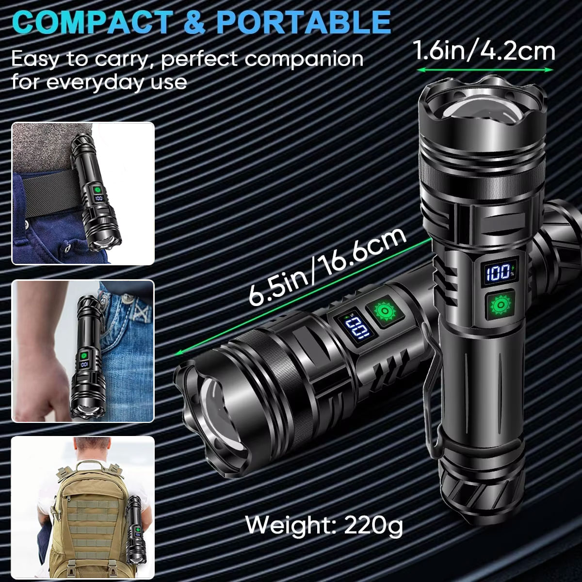 Lampe de poche LED haute puiss - Edc Carry Pen avis et prix