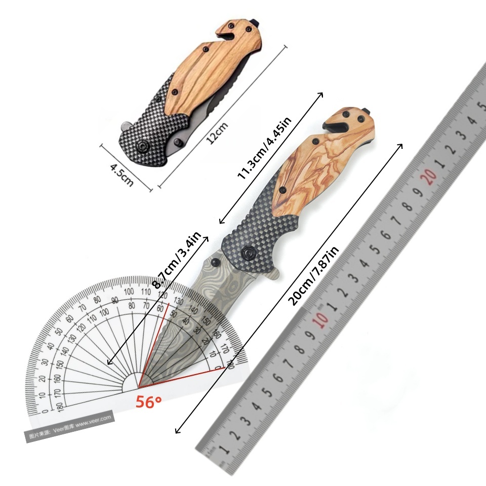 Couteau pliant à motif Damas,  - Edc Daily Carry avis et prix